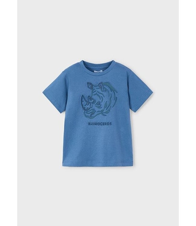 Mayoral Zomer t-shirt S/S jongens - blauw