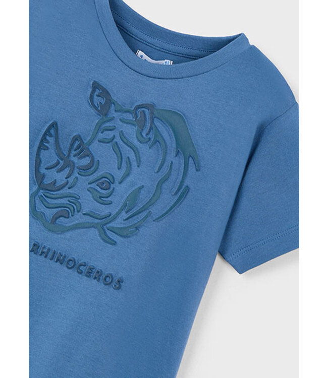 Mayoral Zomer t-shirt S/S jongens - blauw