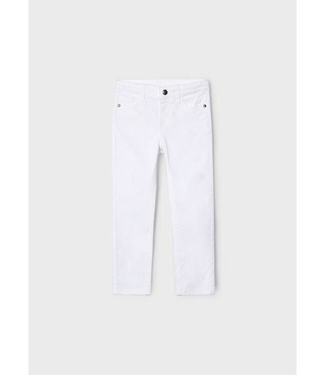Mayoral Zomer broek slim fit jongens - wit