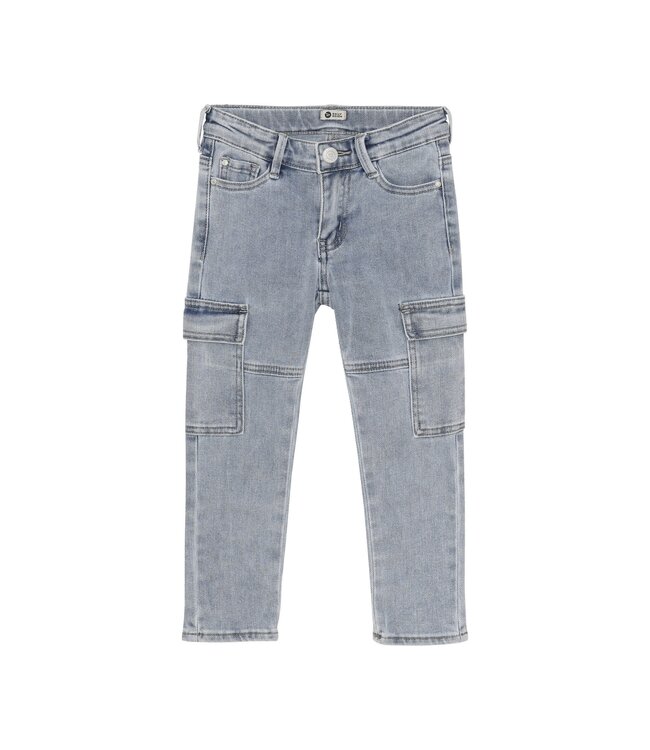 Daily7 Zomer jeans broek jongens - blauw - 2600 cargo straight fit