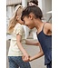 Like Flo zomer t-shirt meisjes - geel - rib - Elise