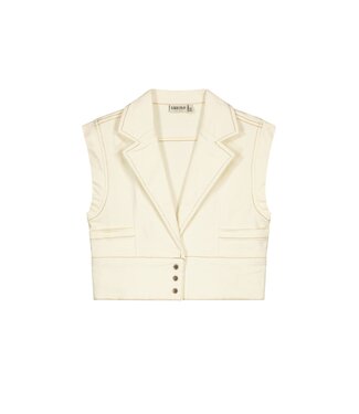 Like Flo zomer gilet meisjes - denim wit - Danique