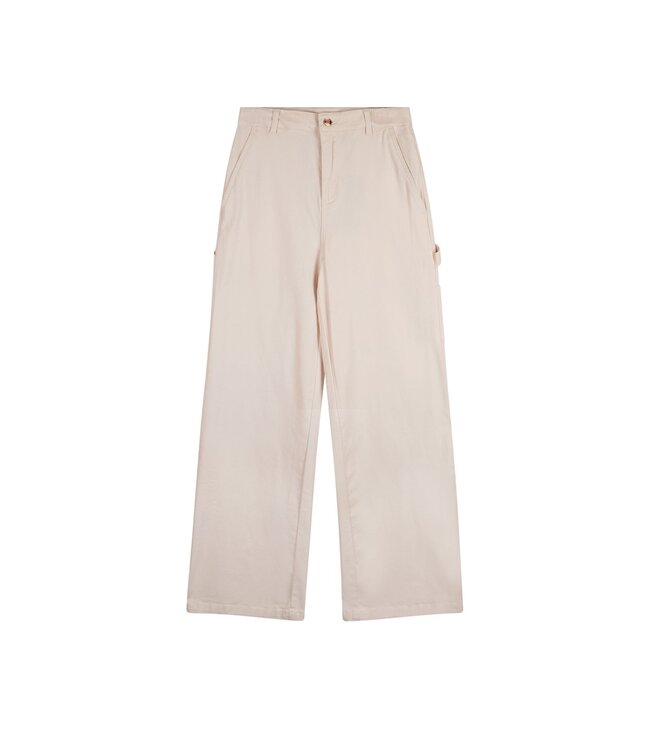 NoBell zomer broek meisjes - ivoor wit - cargo, twill - Suca