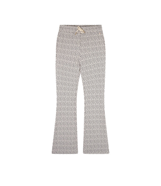 NoBell zomer broek meisjes - ivoor wit - jersey rib, AOP - Sady