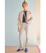 NoBell zomer broek meisjes - ivoor wit - jersey rib, AOP - Sady