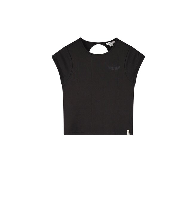 NoBell zomer crop top meisjes - zwart - Kit