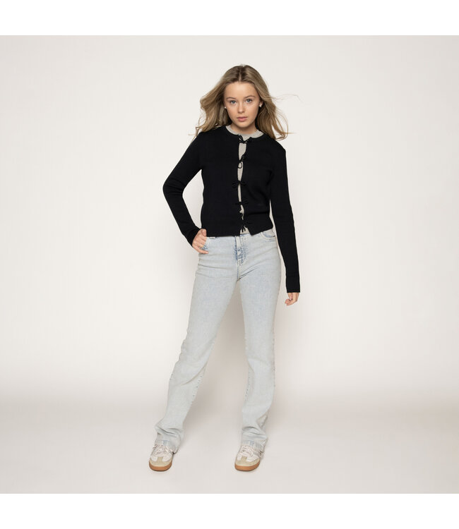 Frankie & Liberty Zomer jeans broek - straight leg meisjes - blauw - Frankie