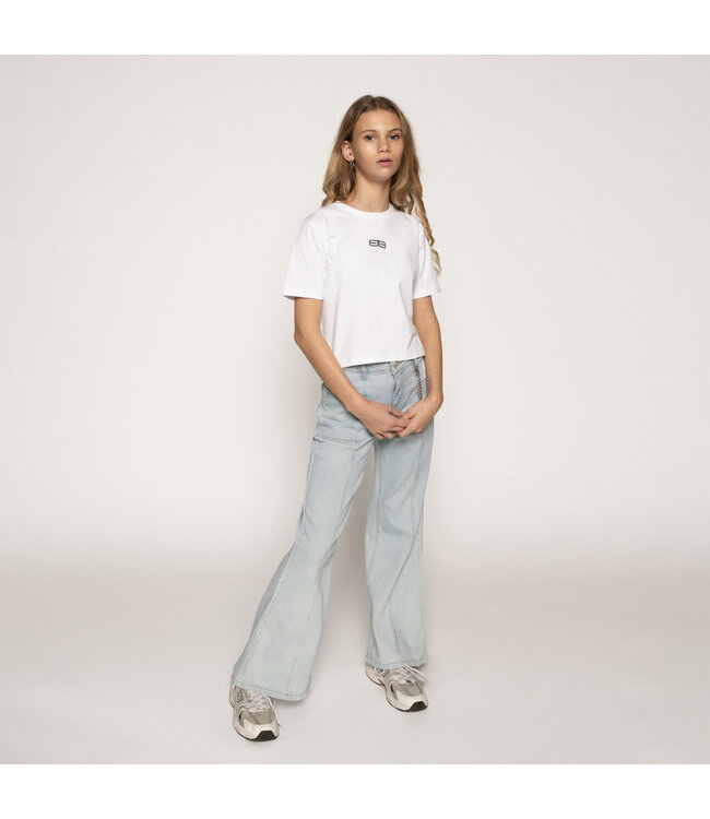 Frankie & Liberty Zomer jeans broek - straight leg meisjes - blauw - Frankie