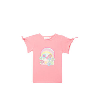 Someone Zomer t-shirt meisjes - koraal - jardin