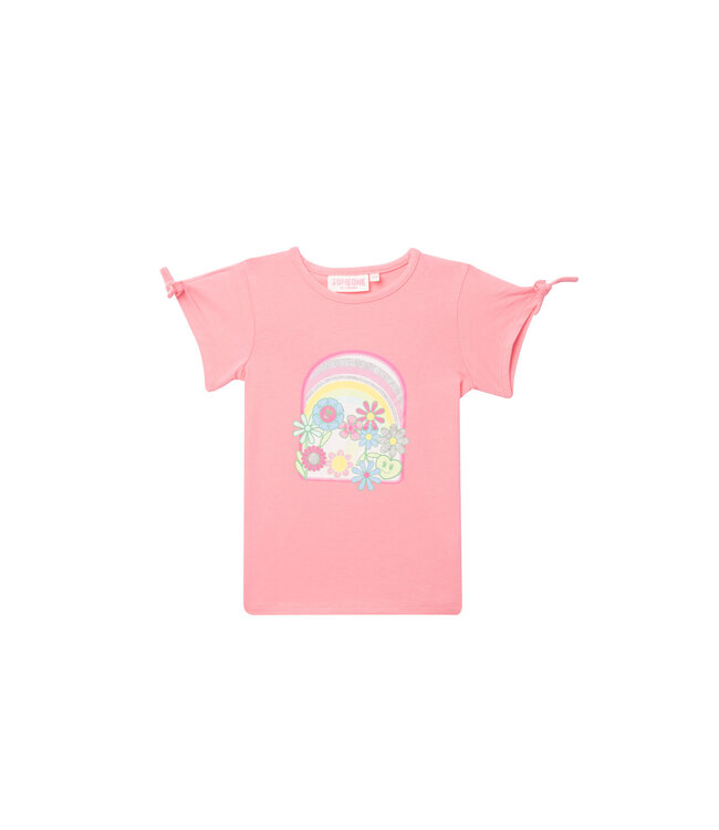 Someone Zomer t-shirt meisjes - koraal - jardin