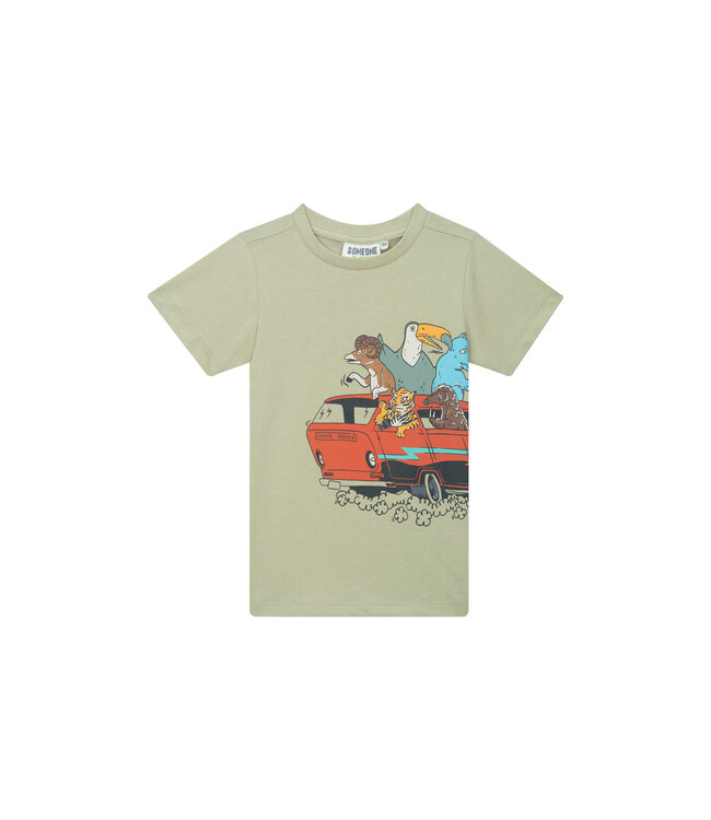 Someone Zomer t-shirt jongens - khaki groen - muller