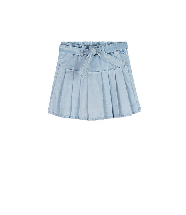 NoNo zomer skort meisjes - denim blauw - plooien - Sella
