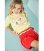 NoNo zomer PU skort meisjes - loving rood - plooien, met riem - Sella