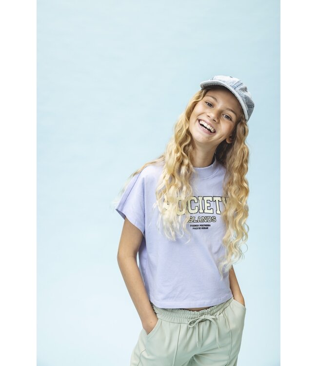LOOXS 10sixteen Zomer t-shirt meisjes - paars