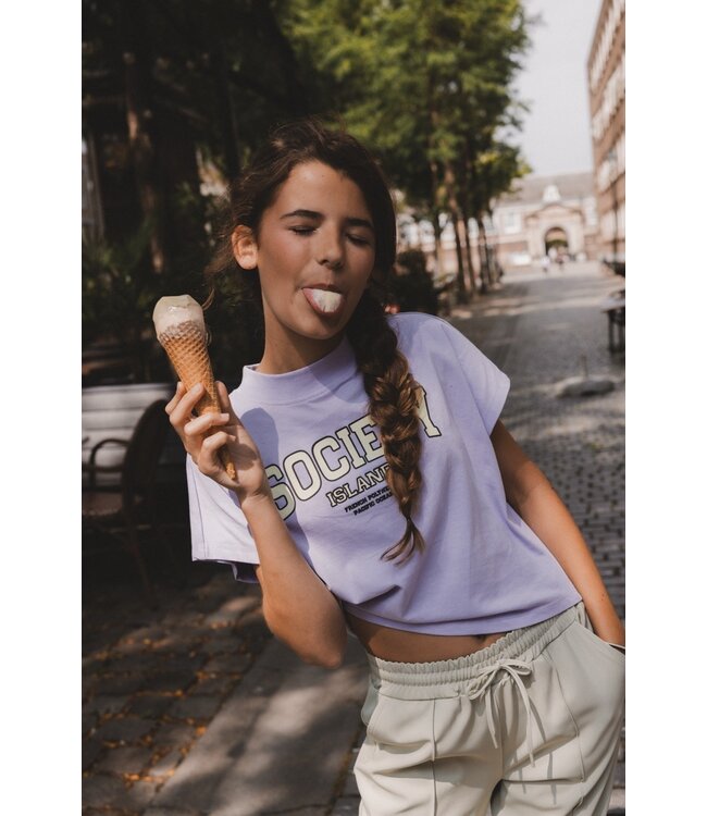 LOOXS 10sixteen Zomer t-shirt meisjes - paars