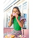 B.Nosy zomer t-shirt meisjes - jelly bean groen - print mouw - Thessa