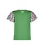 B.Nosy zomer t-shirt meisjes - jelly bean groen - print mouw - Thessa