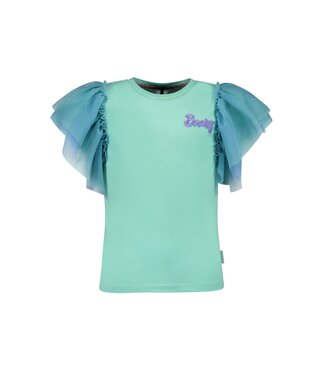 B.Nosy zomer top meisjes - cockatoo mint blauw - mesh mouwen - Tora