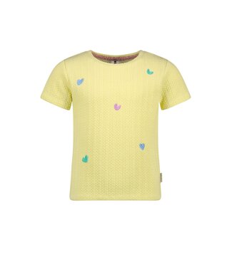 B.Nosy zomer top meisjes - geel - gebreid, embroiderie
