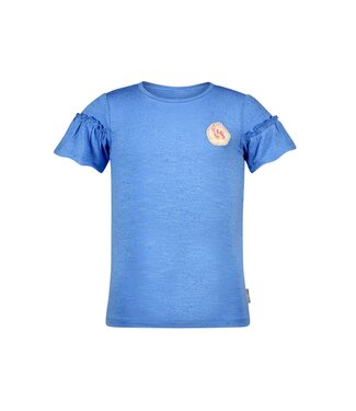 B.Nosy zomer top meisjes - soft blauw - glitter, ballon mouw - Tika