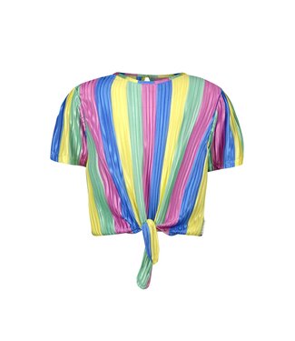 B.Nosy zomer top meisjes - multi joy streep - knoop - Bonny