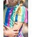 B.Nosy zomer top meisjes - multi joy streep - knoop - Bonny