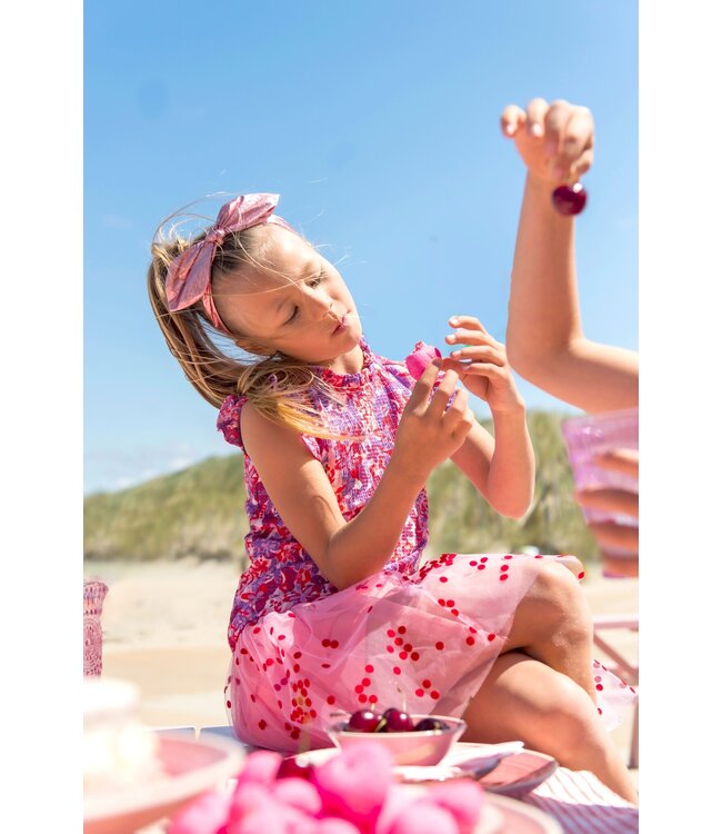 B.Nosy zomer rok meisjes - geranium roze - mesh - River