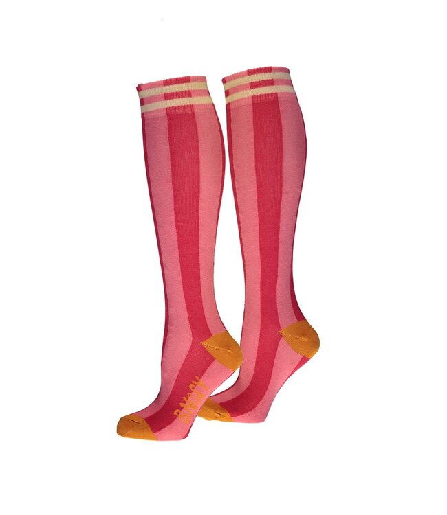B.Nosy zomer kniekousen meisjes - roze gestreept - Molly