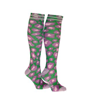 B.Nosy zomer kniekousen meisjes - groen/paars AOP - Maya