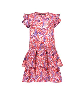 B.Nosy zomer jurk meisjes - rood/paars AOP - Delphi