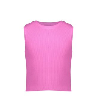 Geisha zomer top meisjes - rib cropped - cassis