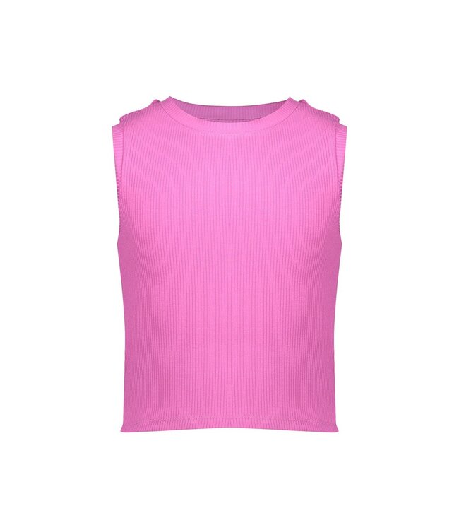 Geisha zomer top meisjes - rib cropped - cassis