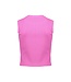 Geisha zomer top meisjes - rib cropped - cassis