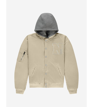 Nik&Nik zomer biker jasje meisjes - taupe - Nicky