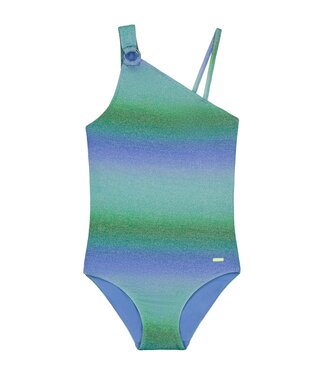 Shiwi Zomer badpak meisjes - glitter groen - Lisa - racerback