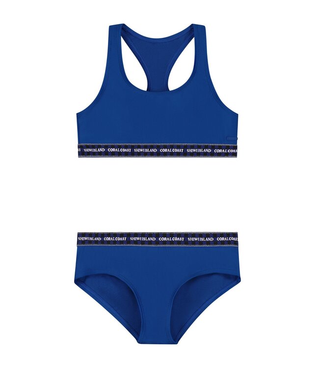 Shiwi Zomer bikini meisjes - oceaan blauw - Charlie - racerback set