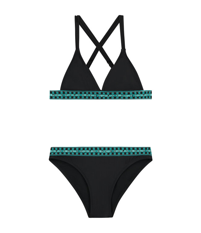 Shiwi Zomer bikini meisjes - zwart - Luna - triangel set