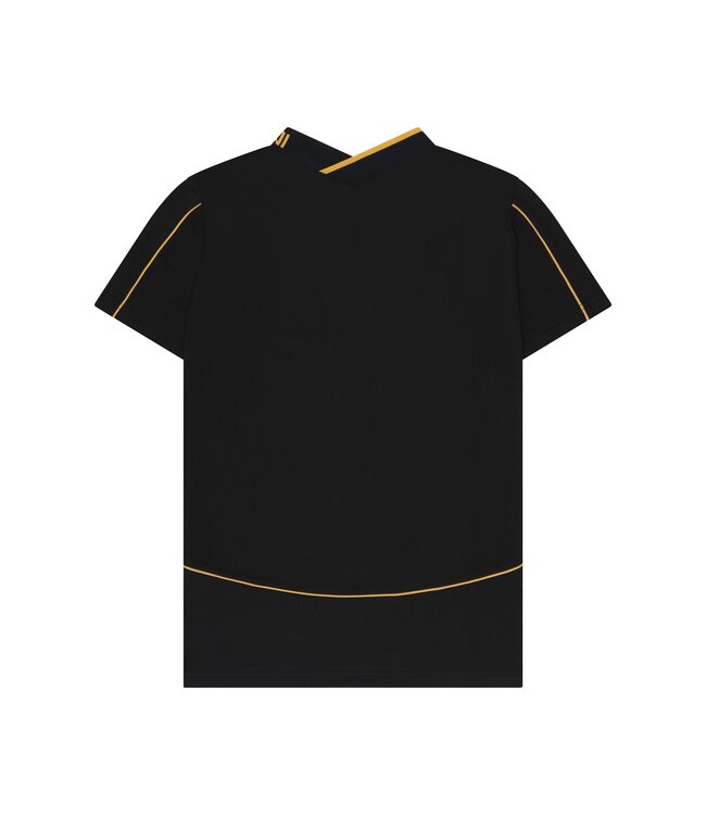 Touzani zomer voetbal shirt jongens - zwart - Kohaku