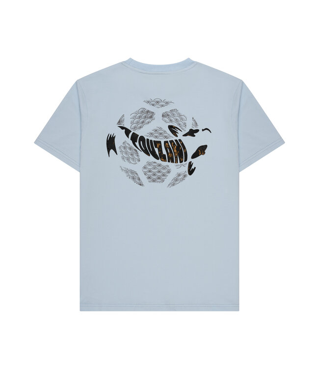 Touzani zomer t-shirt jongens - licht blauw, oversized - Goromo trick