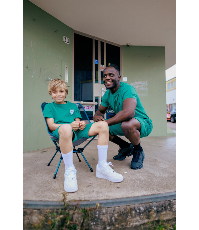 Touzani zomer sweat short jongens - groen - Kumonryu