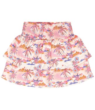 Tumble & Dry zomer rok meisjes - licht perzik AOP - Marinella