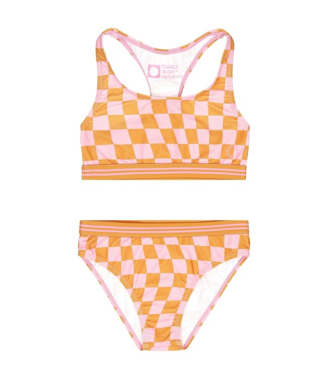 Tumble & Dry zomer bikini meisjes - roze/oranje - Balagne