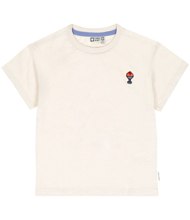 Tumble & Dry zomer t-shirt meisjes - parel wit - Felice