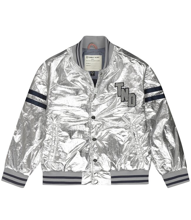 Tumble & Dry zomer zomerjas meisjes - zilver metallic - Marais