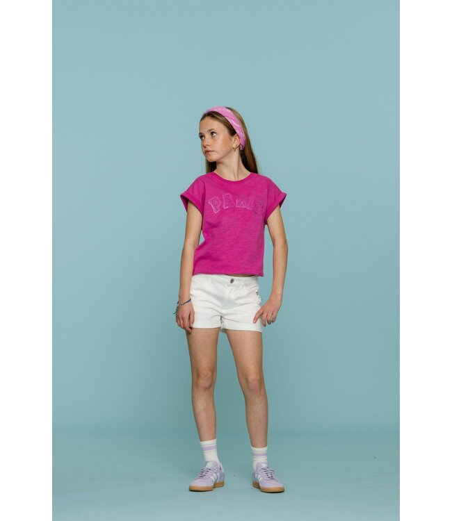 Geisha zomer t-shirt meisjes - Paris - cassis