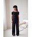 Like Flo zomer broek meisjes teens - antraciet grijs - wide leg - Flue