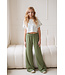 Like Flo zomer broek meisjes teens - army groen - wide leg - Flue