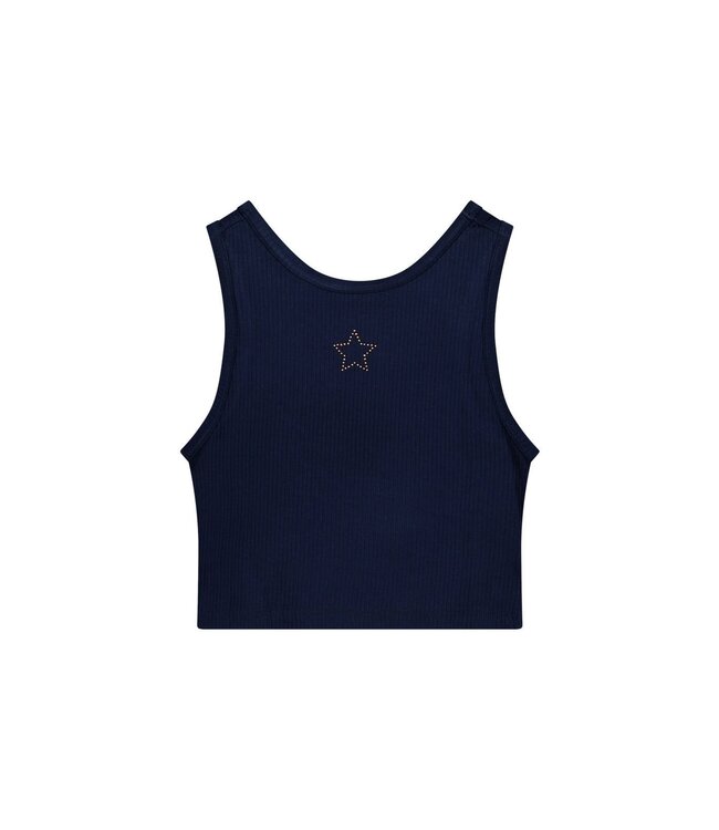 Like Flo zomer tanktop meisjes teens - navy blauw - embroiderie - Essie
