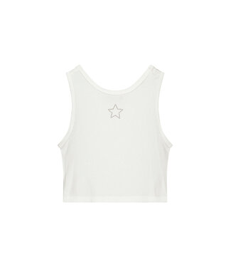 Like Flo zomer tanktop meisjes teens - off wit - embroiderie - Essie