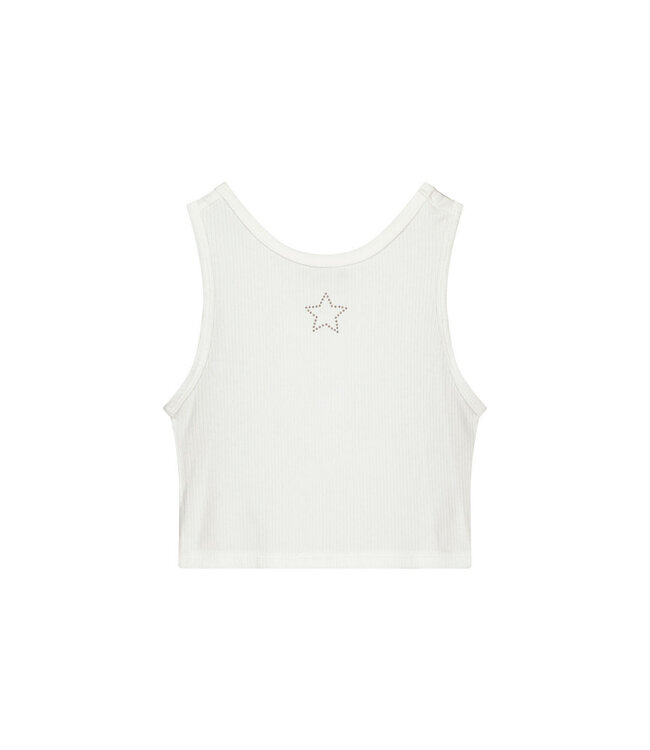 Like Flo zomer tanktop meisjes teens - off wit - embroiderie - Essie